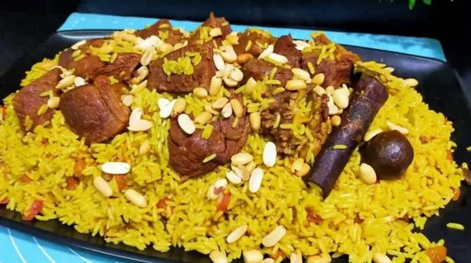 طريقة تحضير الكبسة باللحمة الشهية